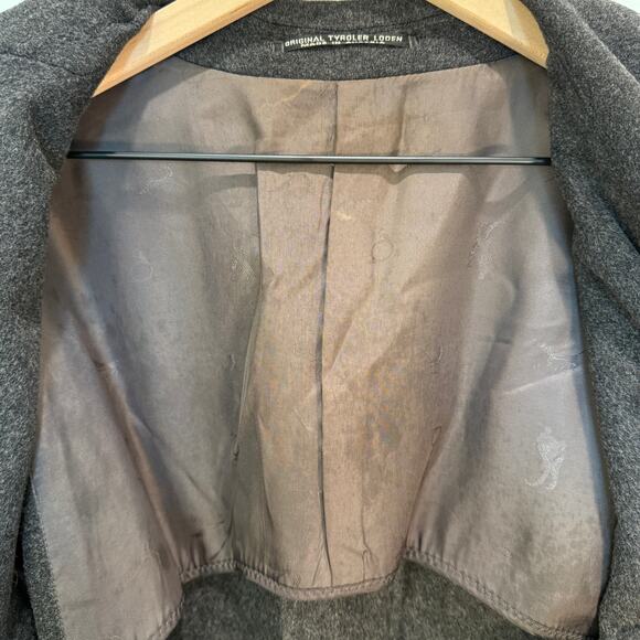 VTG Steinbock Original Coat Men's Loden Coat Wool Alpaca Grey Charcoal Vintage - Picture 10 of 16